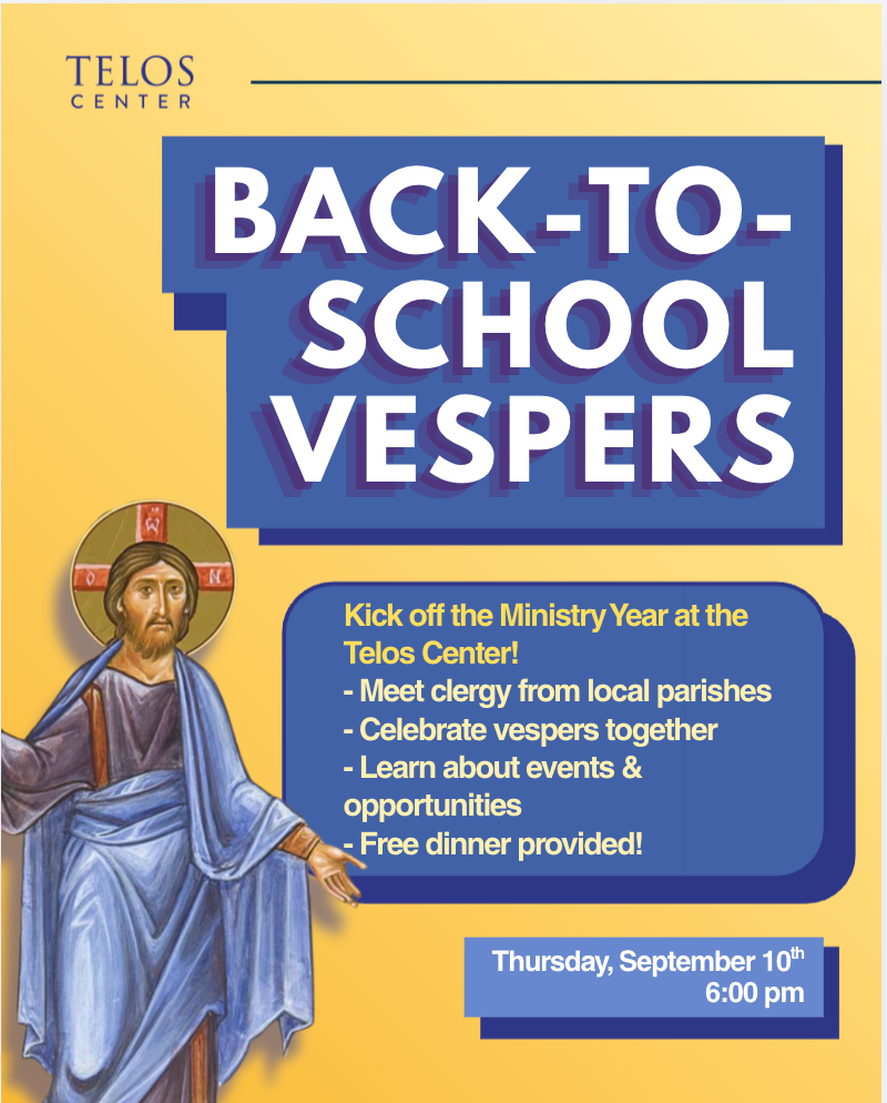Back-to-School Vespers